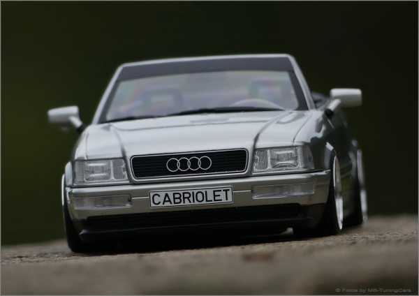 1:18 Audi 80 Typ89 Cabrio 2.3  -Silber - Bj.91 erste Version